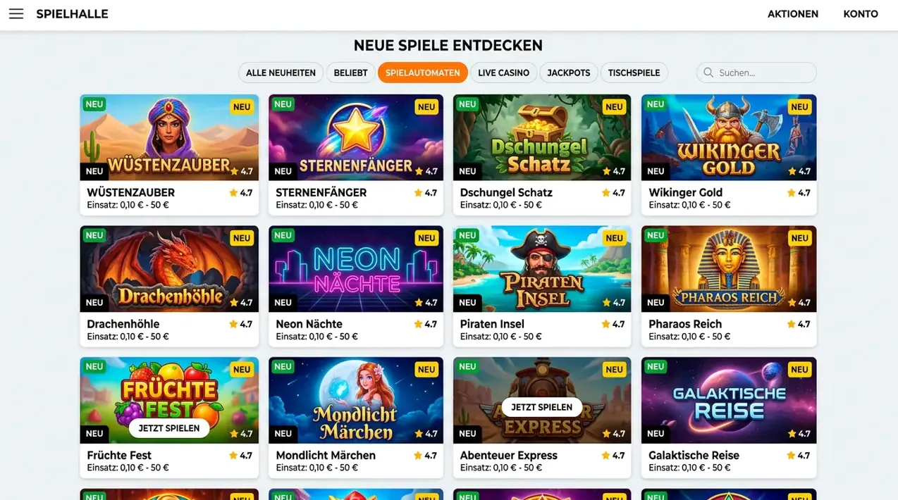 Jackpots & Neuheiten — Slototop